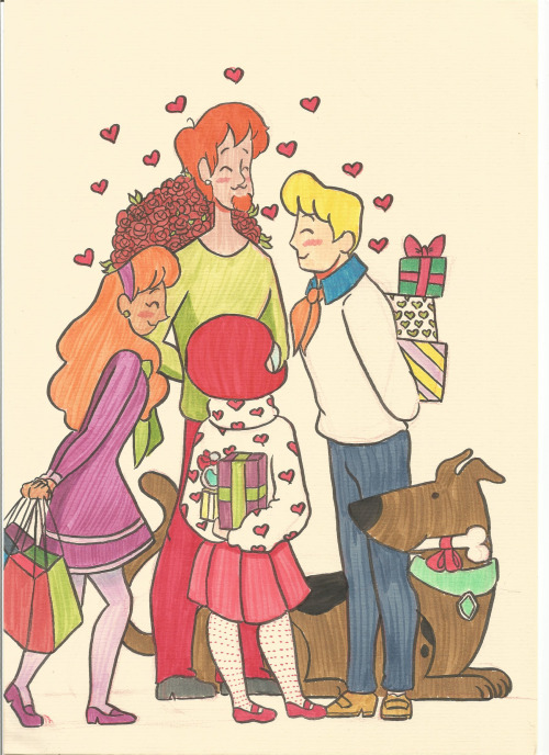 the-scooby-gang:Happy Valentines Day!!!!my wacom pen is still missing…Buuuuuuut i have some new pens