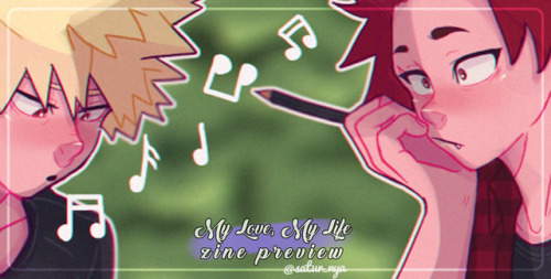 Preview for my KiriBakuJirou pieces for @bnhasoulmateszine! ✨Those pieces are a collaboration with t