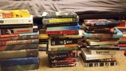 Total of books I read/reread this year, minus