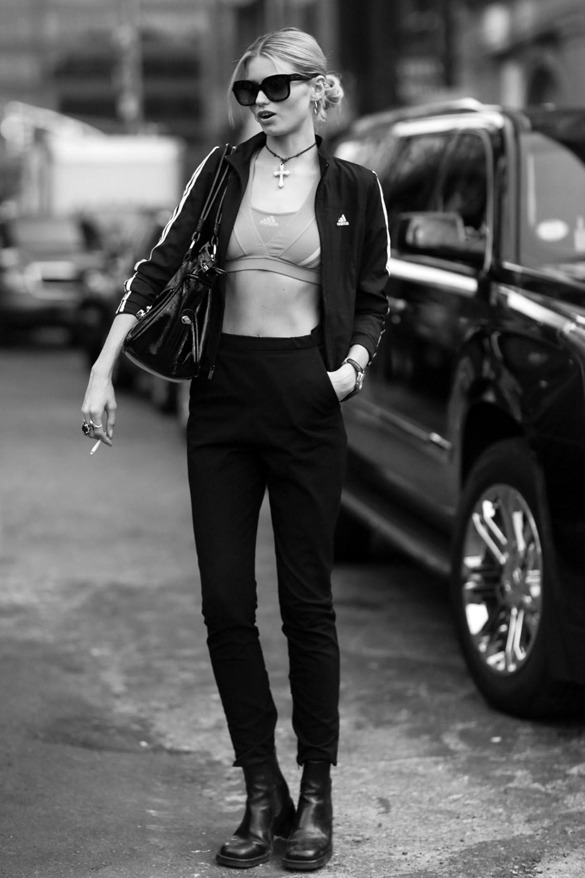 senyahearts:  Models Off Duty: Abbey Lee Kershaw - Street Style, NYFW Spring 2015. 