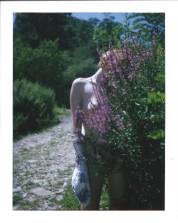 coconutdreamin:  one of my favorite shots from that day and she gave me the original!   Diana is the best coconutdreamin:  polaroid instant shotusing a land 210Photographer - Diana M. SchenkelModel - Ruby Slipper  middle of nowhere, PA  July 2014