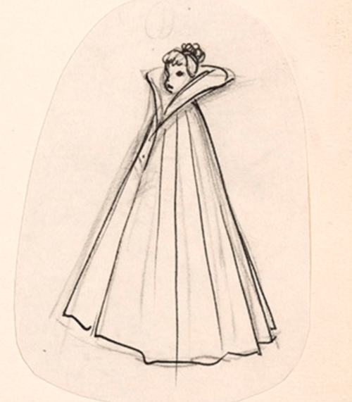 scurviesdisneyblog:Costume design for Cinderella (1950) by Marc Davis