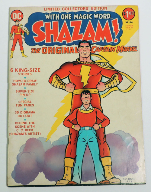 Gonna see Shazam tonight and I CAN’T WAIT! Here’s a classic treasury edition comic book from 1973 il