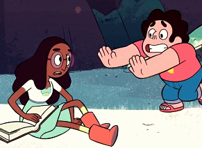 nonbinary-rileyblue:  We’re a team! Steven and Connie fighting together &amp;