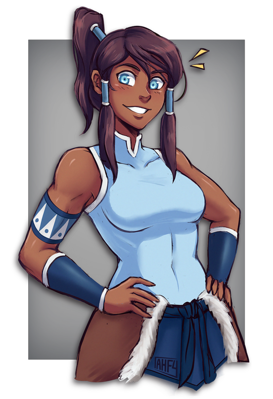 iahfy:  thanks to korra my art block is gone I owe her my life   Kirra is the best