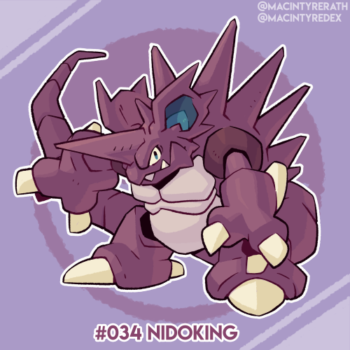 New Pokédex entry added!No.034 Nidoking