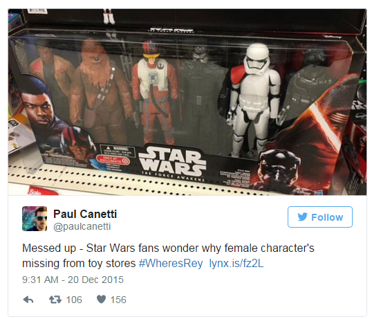 Star Wars Merch’s Sexism Problem: #WheresRey Highlights Dearth in Female Toys