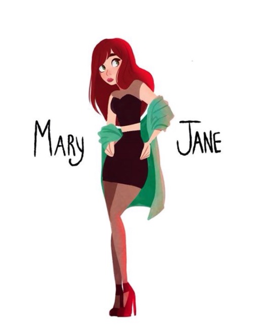 thegingermenace123: Older drawings I forgot about. I’ve been loving Mary Jane lately… Gotta say that