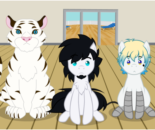 nopony-ask-mclovin:I think the tiger needs a name. xD Oh dear…