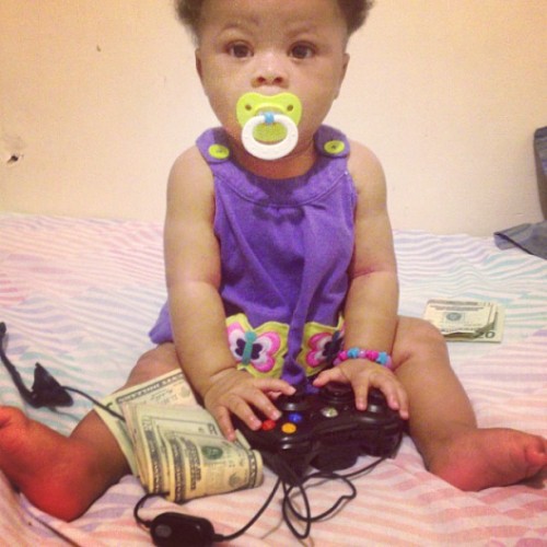 Eyrn said she wanna play the game and ball out of control lol