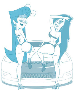 cdb2k3:  Sketch Commish: Mandie and Desiree