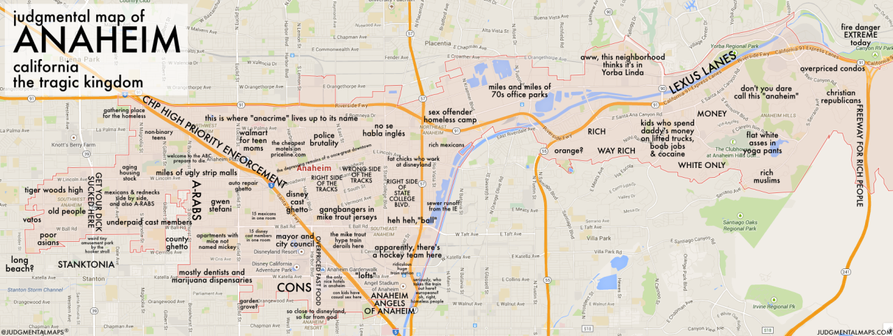 Map Of Anaheim Ca Judgmental Maps — Anaheim, Ca By Ben C. Copr. 2015 Ben C. All...