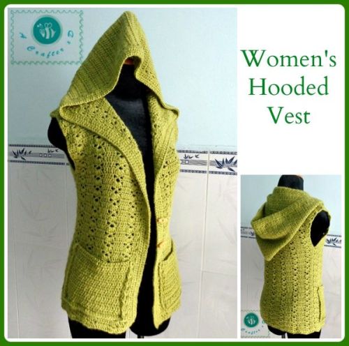 mirigurumi:Hooded Vest - Free Crochet Pattern by Maz Kwok.