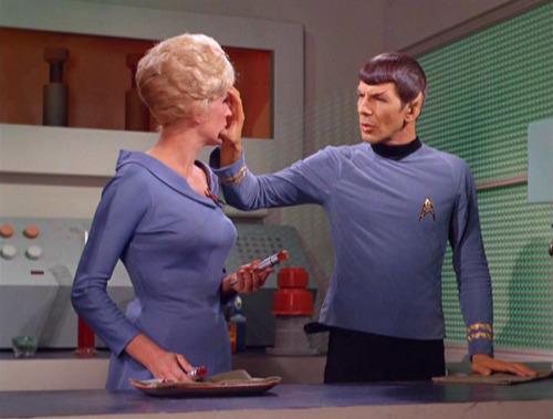 The most logical love between Spock and Nurse Chapel&amp;Schlock and Nurse Apple#howponfarr#willyoug
