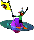Duck Dodgers on a planet