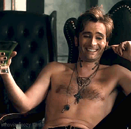 whovianfloozy: David Tennant Appreciation Week 2015     Most Attractive Tennant:  Peter Vincent – Vampire Slayer Peter Vincent is a gorgeously guy linered, occasionally impotent, eBay addicted, Midori swilling,  foul mouthed, bad tempered,