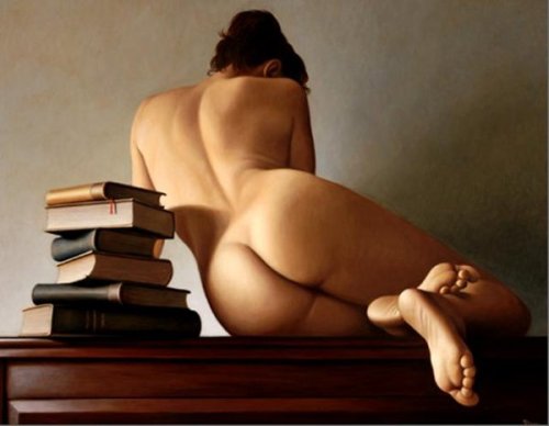 jonilover:  Nuda e libri(Nude With books), adult photos