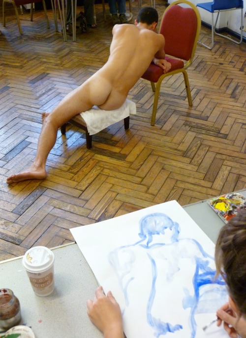 gay-erotic-art:  stillrowing7-posingforart:  Insofar as this boy exposes so much, it is regrettable that the photographer chose to obscure (blur) his face.  These are standard poses, and the first (his right arm up over his head) is particularly hard