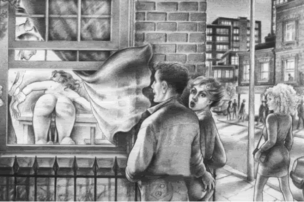 edmontonspanker: Clever animation……      …note the onlookers….  someone else is going to get a red b
