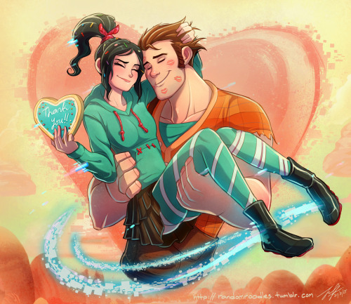 Ralph x Vanellope - Thank You!About a couple weeks back, my last Ralph x Vanellope fanart went from 