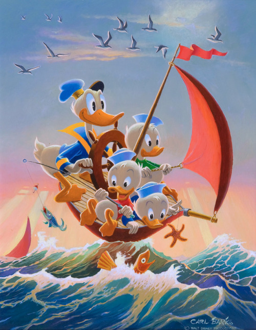 Red Sails in the Sunset (1974).For this one, Carl Barks recreated his cover art for Walt Disney’s Co