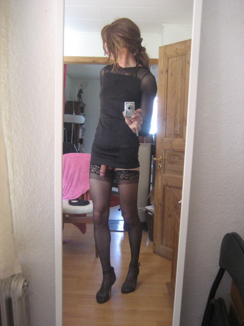 Porn Pics tinacrossdresser:  I am trying out new outfits…