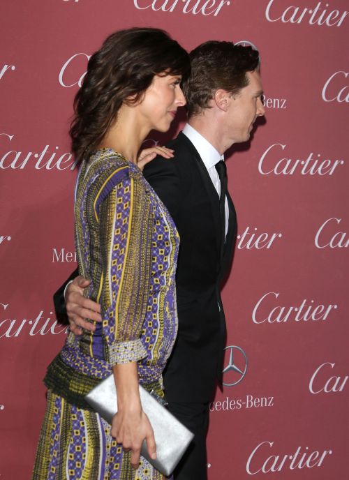Sophie Hunter and Benedict Cumberbatch arrive at the 26th Annual Palm Springs International Film Fes