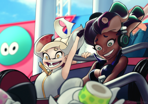 To celebrate the release of Splatoon 2 I decided to make some fan art of Marina and Pearl, While I l