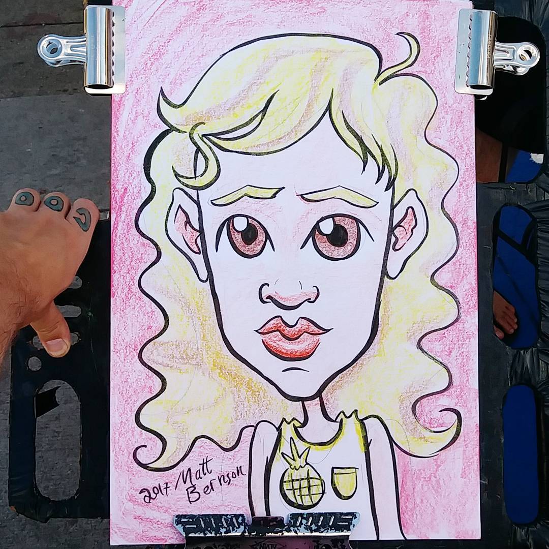 Doing caricatures at Dairy Delight! #caricature #malden #drawing  #caricatures #caricaturist