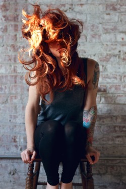 creativerehab:  Flaming red. 