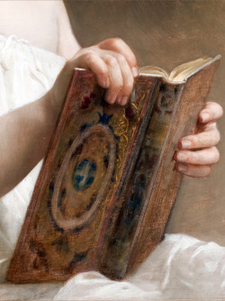 c0ssette: William Adolphe Bouguereau,The Story Book -detail- 1877 