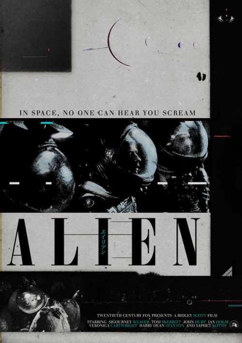 sunrec:  “Ridley Scott’s Alien Film Poster Series” by Midnight Marauder 