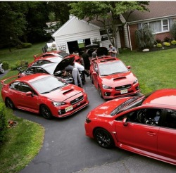 subarustars:  Squaded up all red like and