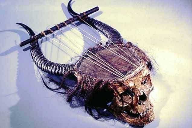 mikha-marin:  19th century musical instrument (technical classification: “Chordophone-Lyre-plucked”)
