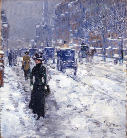 &ldquo;Melting Snow,”  -  Childe Hassam 1905 Impressionism