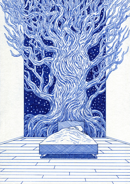 The dream21 x 29,7cm, ink on paper, Kevin Lucbert, 2020