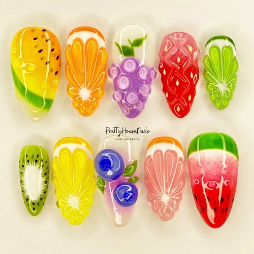 Fruit Press On Nails // Pretty House Nails