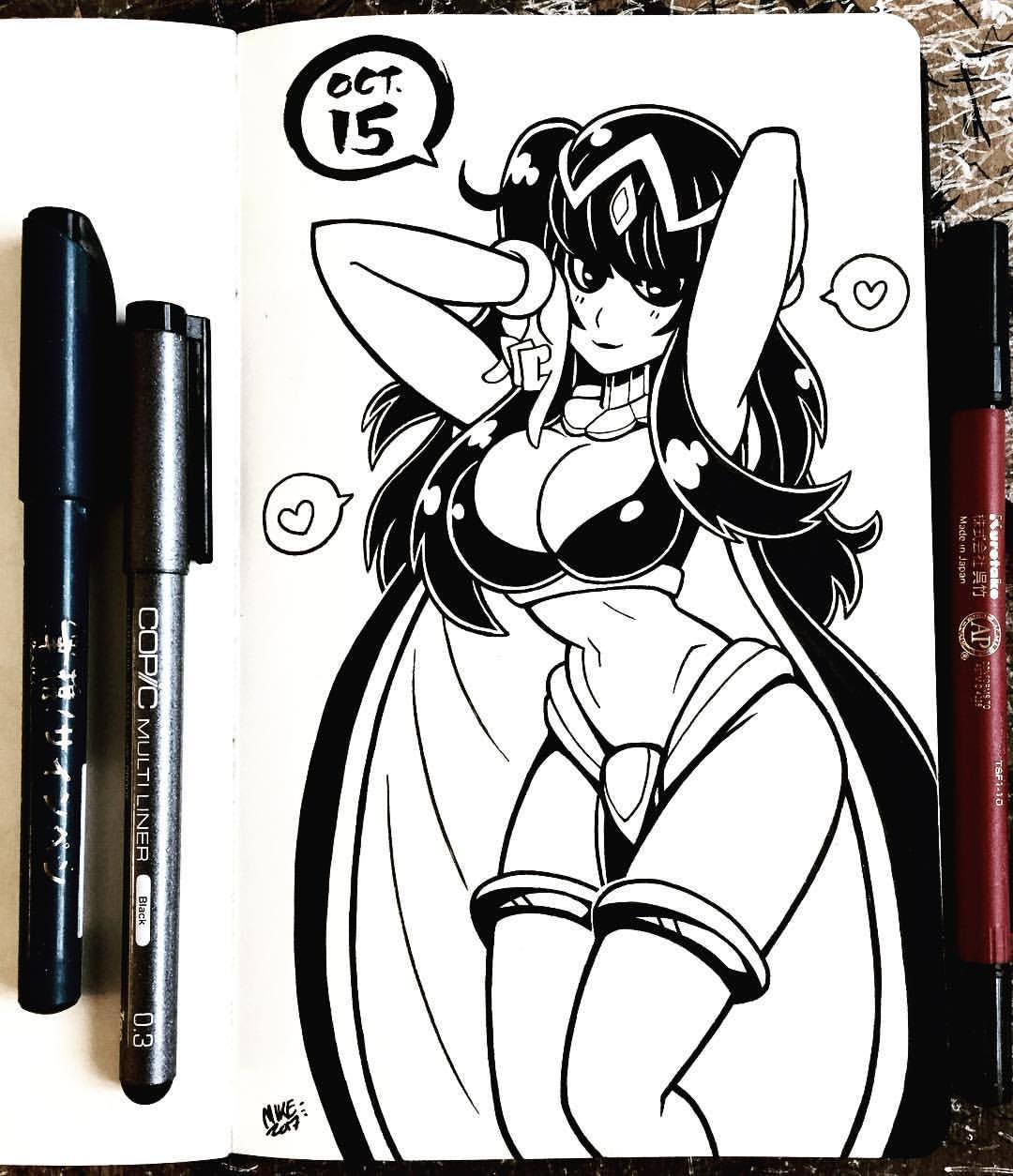 mikeluckas:Tharja for #inktober  &lt; |D’‘‘‘‘