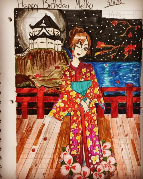 askstrangedark:Happy Birthday Meiko-san!!!  My submission for the @meikocollab