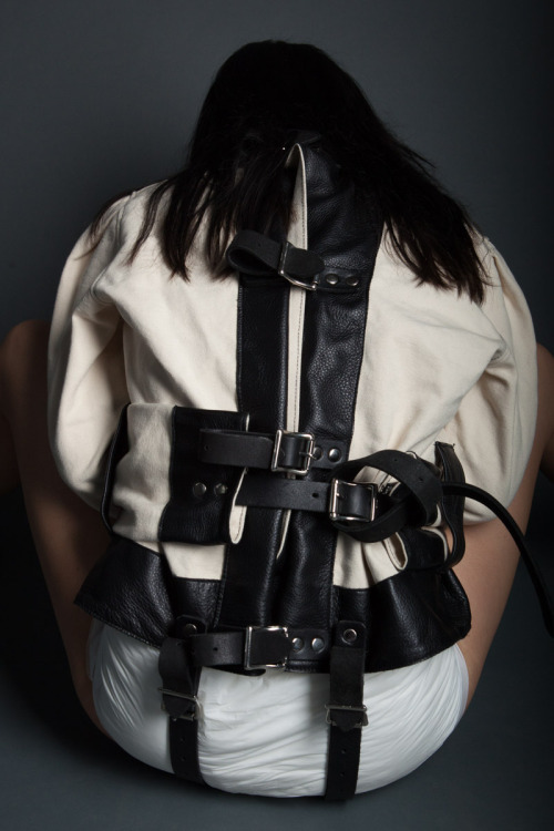 boundabdl:  Organizing old photos and came across some I have never posted.  More to come.  Straight jacketed diaper bondage…. yes please!  