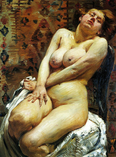 artbeautypaintings:  Nana, female nude - Lovis Corinth