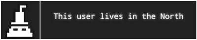 This user lives in the North