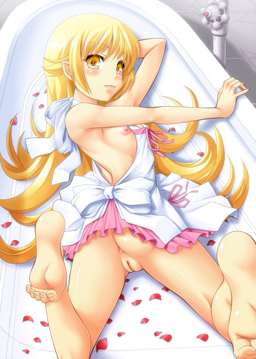 jinshentaiblog:  Cute picture of Oshino Shinobu.