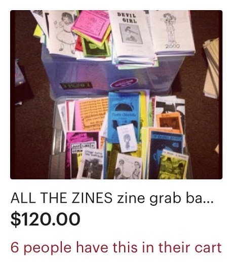 the-jolie:OK. So people have discovered the “All The Zines” Grab Bag in My Etsy Store! I’ve done 3 s