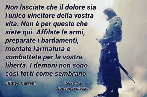 Non lasciarti scoraggiare mai dagli eventi negativi, nè da chi cerca di sminuirti, di umiliarti, di sottometterti.
Non lasciarti scoraggiare mai da chi volutamente non riconosce il tuo valore e il tuo operato, o da chi ti deride, o cerca di metterti...