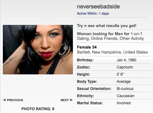 PROFILE SPOTLIGHT (FEMALE): NeverSeeBadSide is looking for a Man &ndash; Can