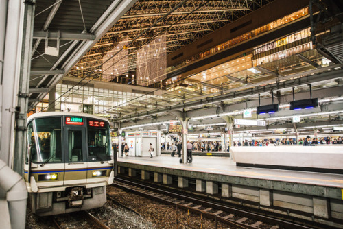 Friday 3rd November 2017. 18:00 Umeda Osaka.Rush hour at Osaka Station.