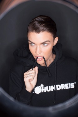 uswntlover94:   Ruby Rose Cover Shoot :: The Hundreds Fall/Winter 2015 Magazine   | 📷: bobbyhundreds