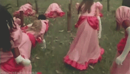 peachydurazno:  Super Princess Peach (2005, NDS)↳   Commercial for the game.“Once upon a time, princesses were called to rescue two captured plumbers. They trained intensively to master the skills necessary for survival. If you can stand up to really