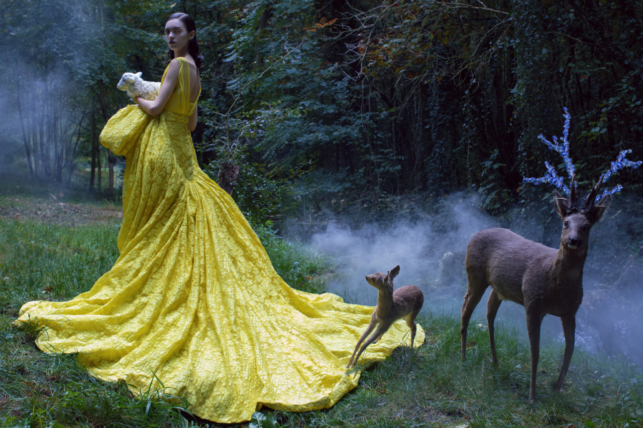 nonsolokawaii:  &ldquo;Couture Adventure&rdquo;, Magda Laguinge photographed